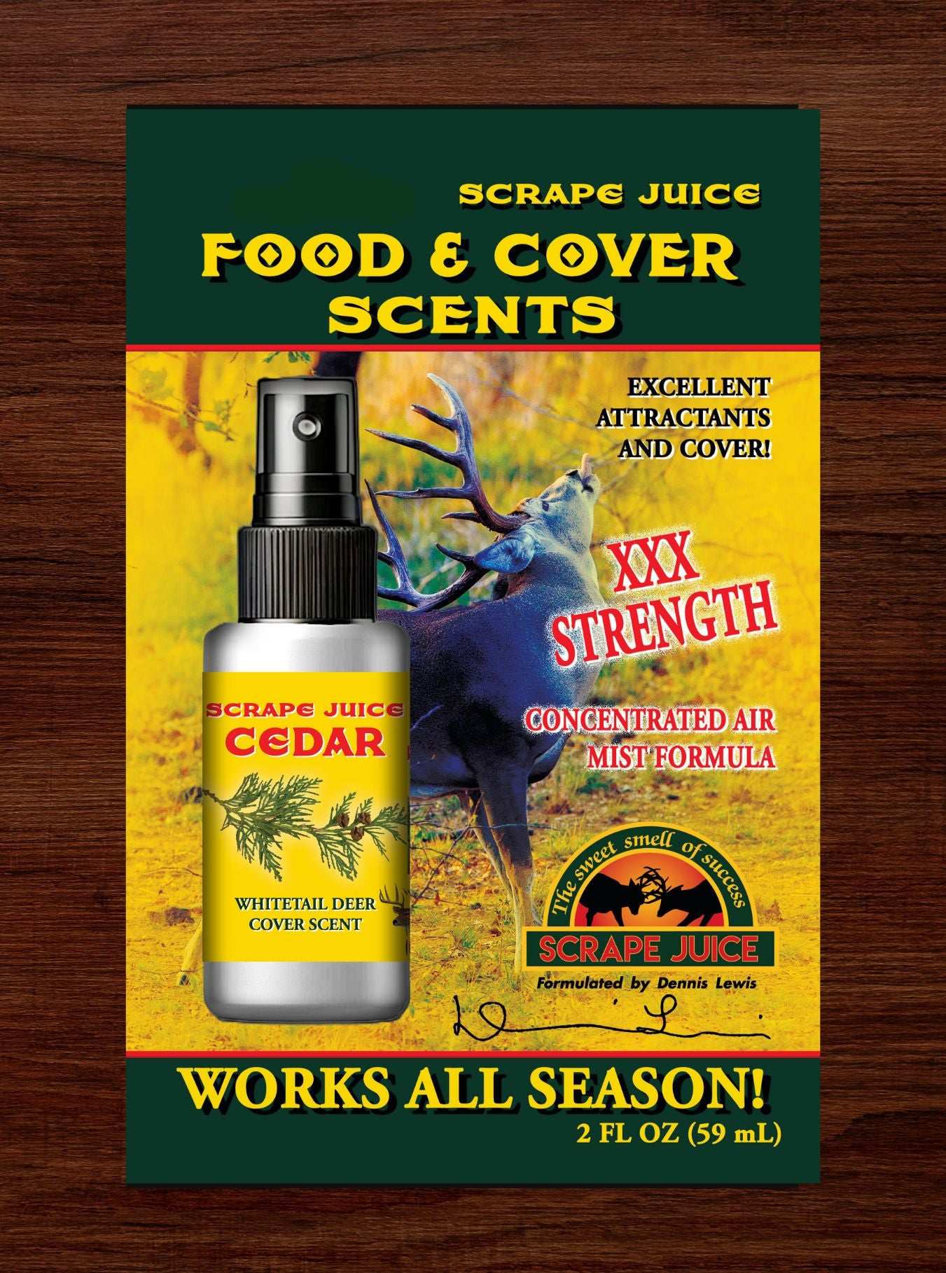 Food & Cover Scent | 'Cedar' - Extra Strength
