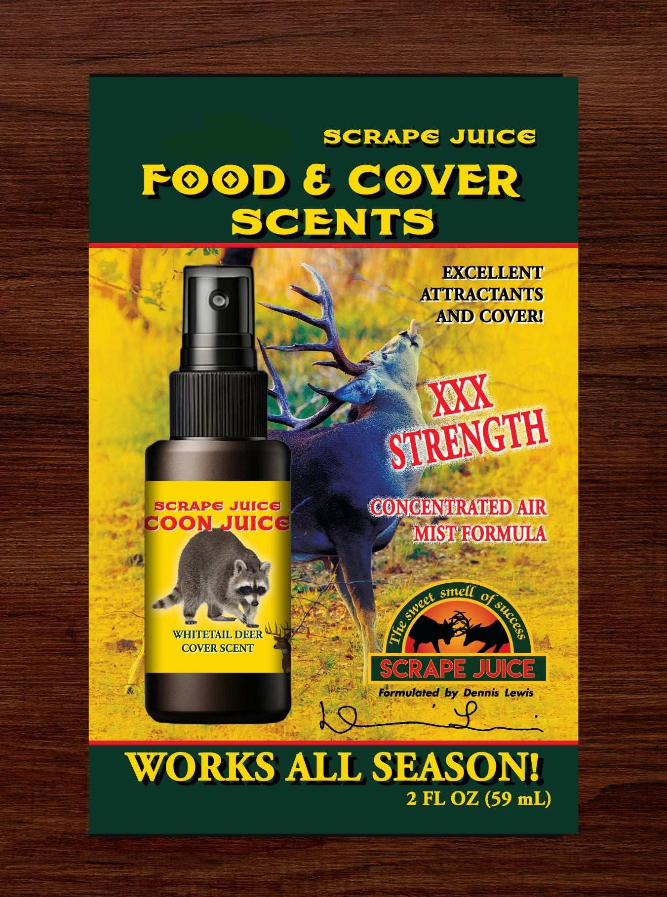 Food & Cover Scents | 'Coon Juice' - High Strength Formula