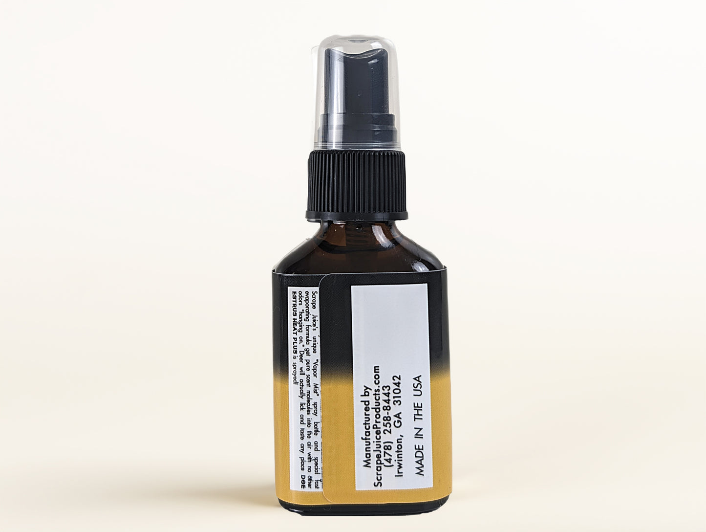 Scrape Juice Doe Estrus Heat Plus Deer Lure / Deer Scrape 1 FL OZ Back View Without Product Card Image Of Whitetail Buck Smelling Backside Of Whitetail Doe