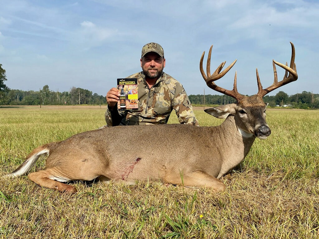 twelve point whitetail buck with bowhunter's fatal obsession example one _InsertHunterNameHere_